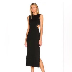 1. State Black Cutout Midi Dress